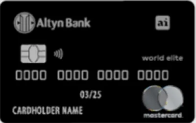 Mastercard World Elite — Altyn Bank: несие картасы
