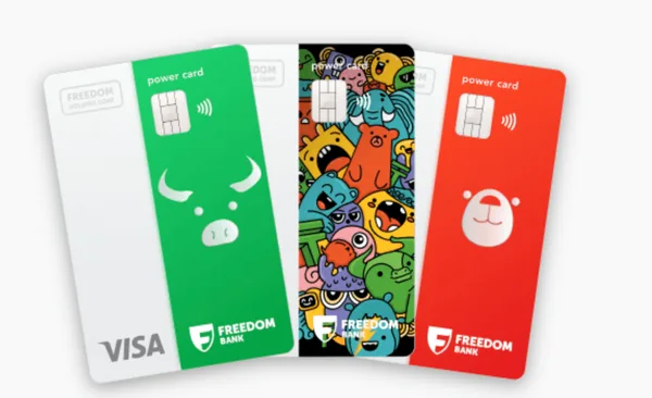 Балаға арналған Power Card — Freedom Bank: дебеттік карта